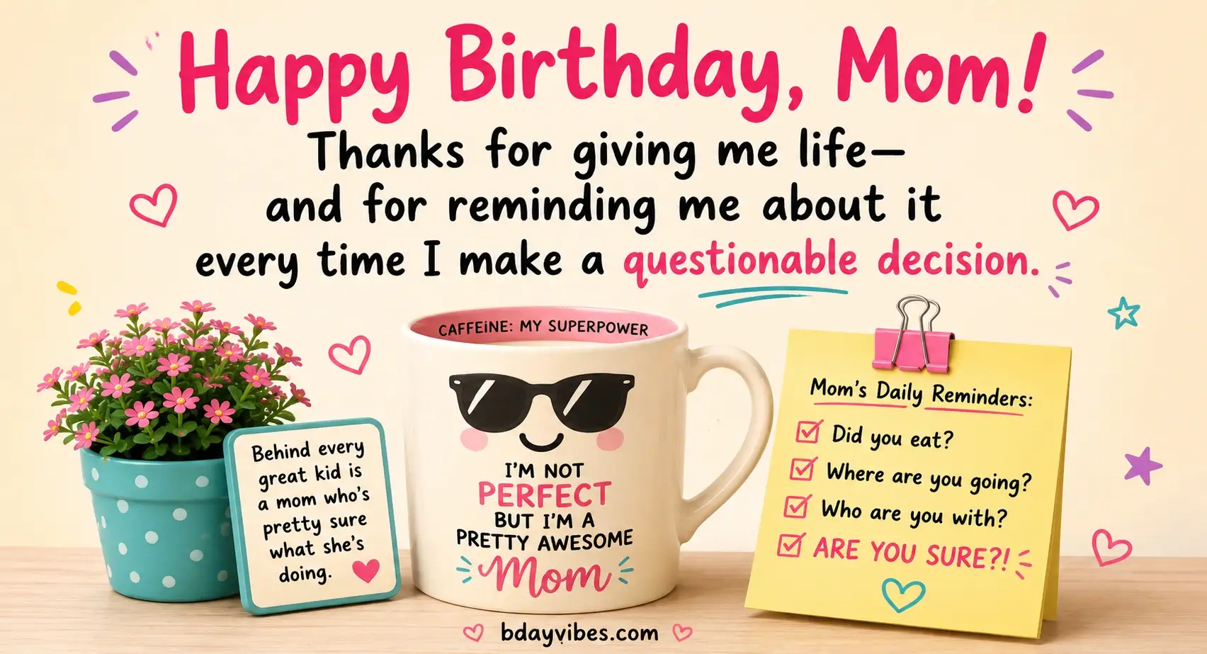 Funny Birthday Wishes for Mom Funny Birthday Wishes for Mom